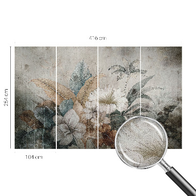 Peel and stick wall mural for living room Flower Dream