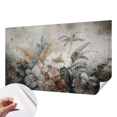 Peel and stick wall mural for living room Flower Dream