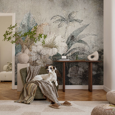 Peel and stick wall mural for living room Flower Dream