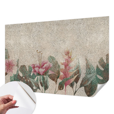 3D photo wallpaper mural Subtle flora
