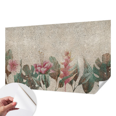 3D photo wallpaper mural Subtle flora