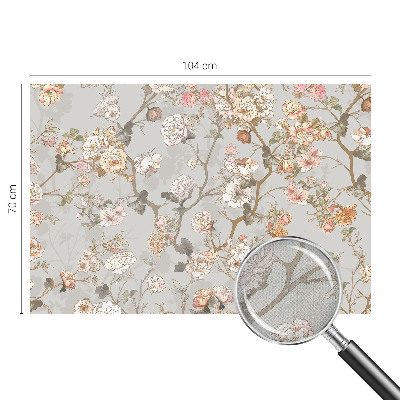 Nursery wall mural Romantic pattern