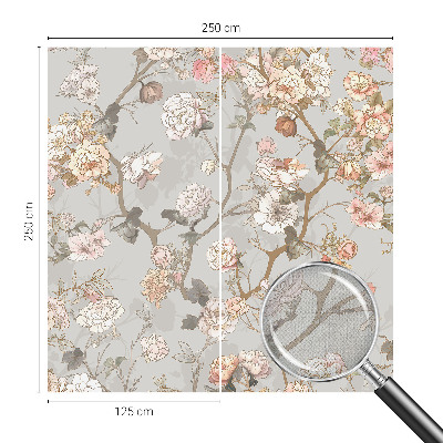 Nursery wall mural Romantic pattern