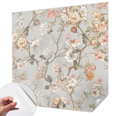 Nursery wall mural Romantic pattern