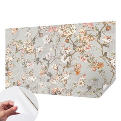 Nursery wall mural Romantic pattern