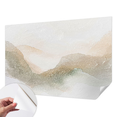 Peel and stick wall mural with a subtle streaked pattern