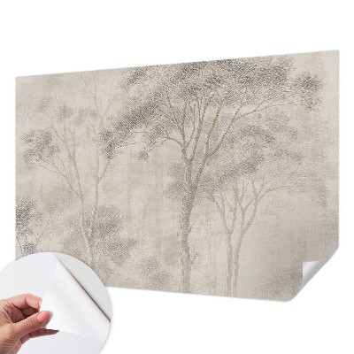 Baby room wall mural in a stylish harmonious design
