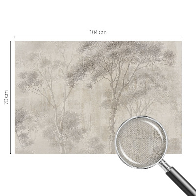 Baby room wall mural in a stylish harmonious design