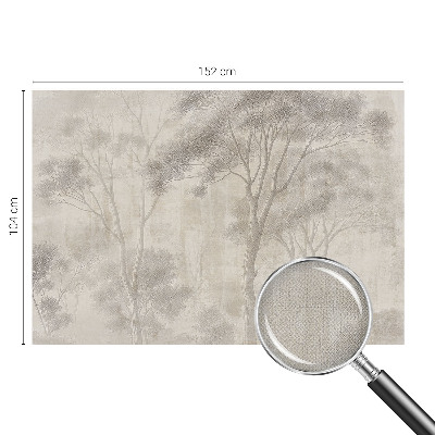 Baby room wall mural in a stylish harmonious design