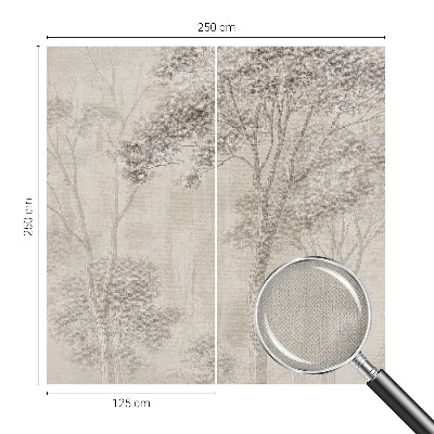 Baby room wall mural in a stylish harmonious design