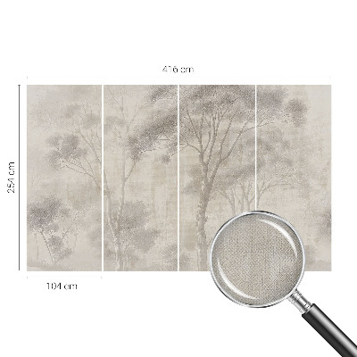 Baby room wall mural in a stylish harmonious design