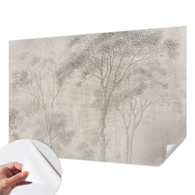 Baby room wall mural in a stylish harmonious design