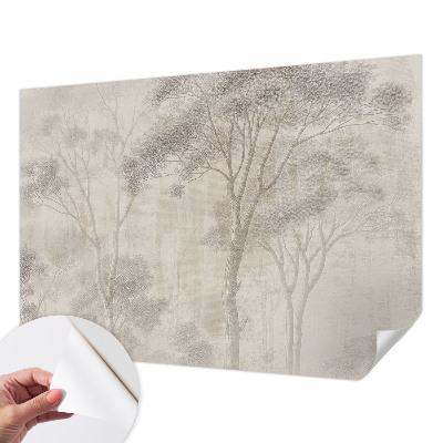 Baby room wall mural in a stylish harmonious design