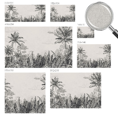 Peel and stick wallpaper mural Tropical scenery