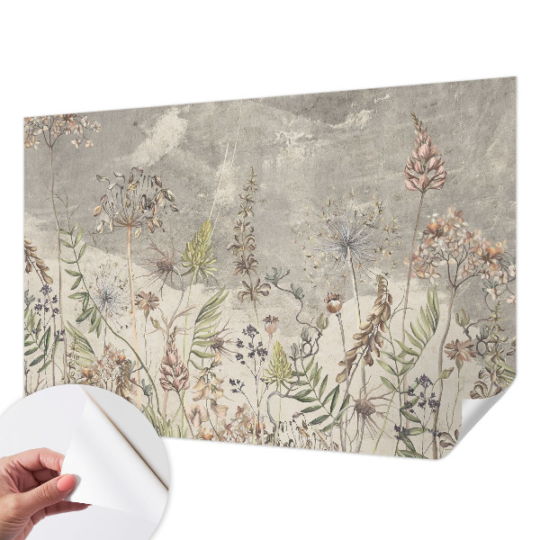 Stick-on wall mural Wild plants