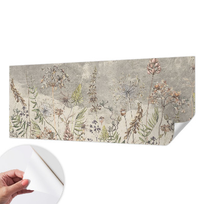 Stick-on wall mural Wild plants