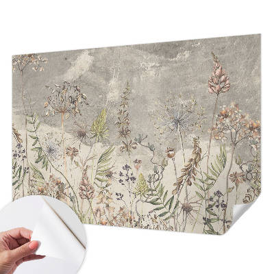 Stick-on wall mural Wild plants