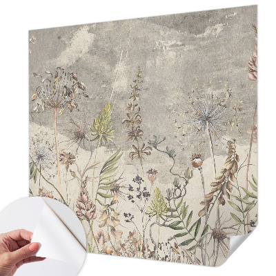 Stick-on wall mural Wild plants