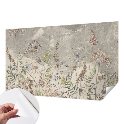 Stick-on wall mural Wild plants