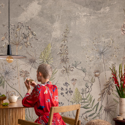 Stick-on wall mural Wild plants