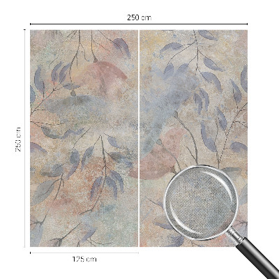 Removable wall mural Abstract leaves