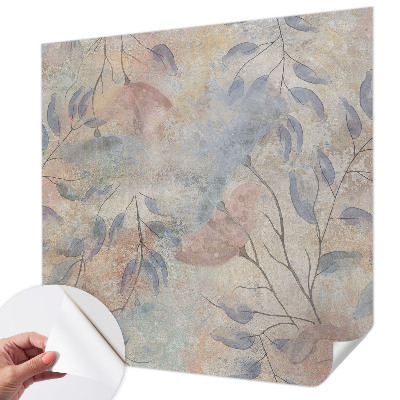 Removable wall mural Abstract leaves