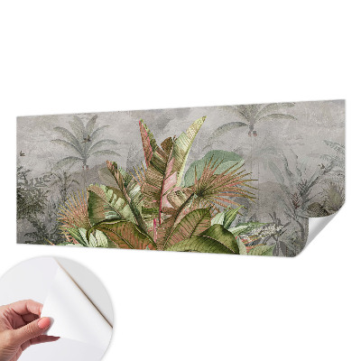 Peel and stick wall mural for bedroom Exotic jungle