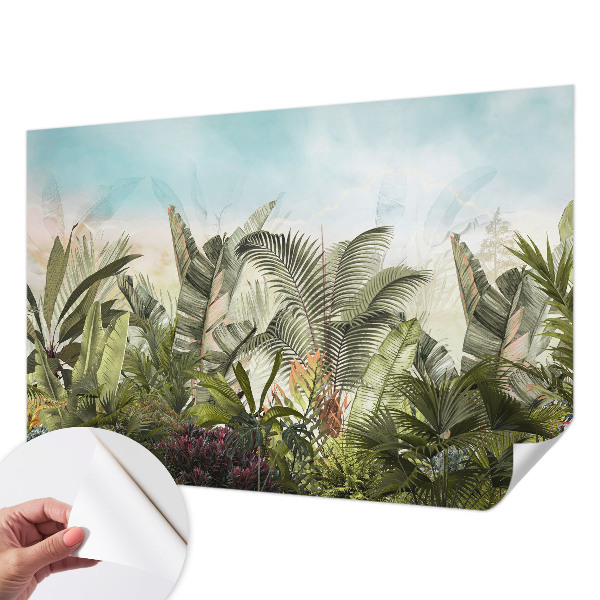 Peel and stick wall mural for living room Tropical paradise