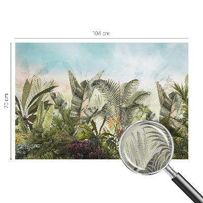 Peel and stick wall mural for living room Tropical paradise