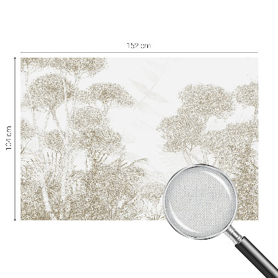 Peel and stick wall mural for kids' room Tropical vegetation