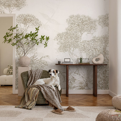 Peel and stick wall mural for kids' room Tropical vegetation