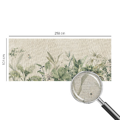 3D photo wallpaper mural with a tropical jungle motif