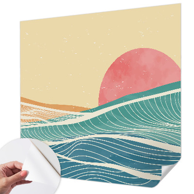 3D wall mural Sea waves
