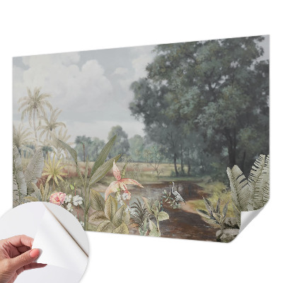 Nursery wall mural Exotic landscape