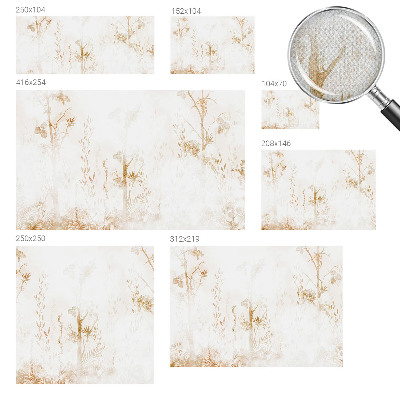 Baby room wall mural Botanical elegance