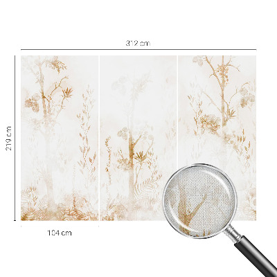 Baby room wall mural Botanical elegance
