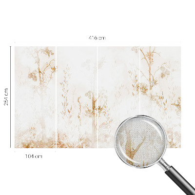 Baby room wall mural Botanical elegance