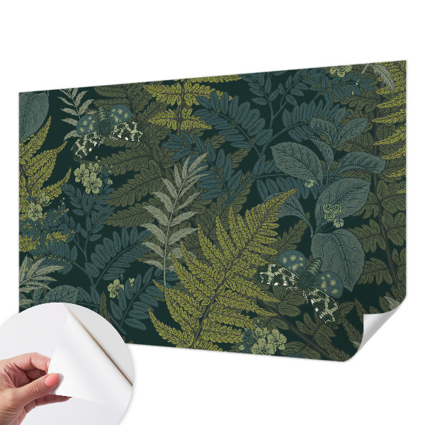 Self-adhesive wall mural Green elegance