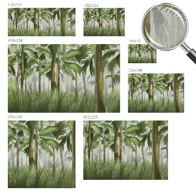 Peel and stick wall mural Tropical forest