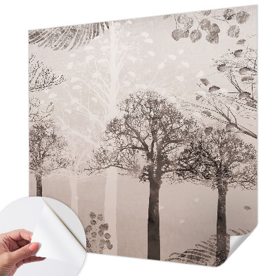 Self-adhesive photo wallpaper Delicate trees