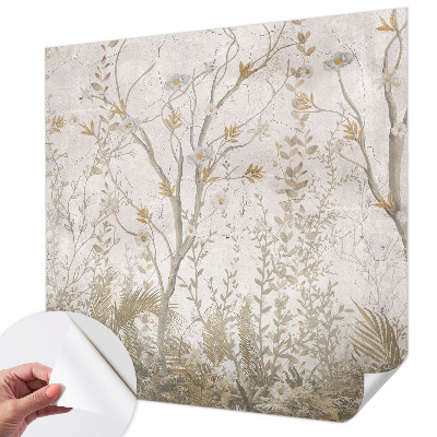 Stick-on wall mural A forest corner