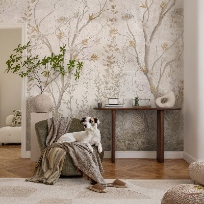 Stick-on wall mural A forest corner