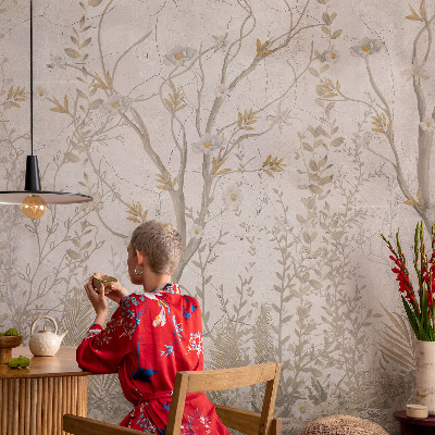 Stick-on wall mural A forest corner