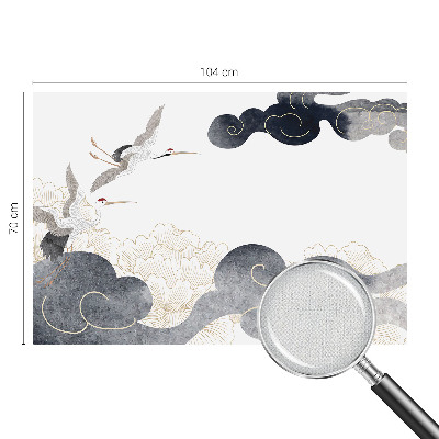 Removable wall mural Cranes in flight