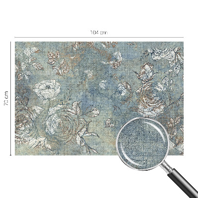 Peel and stick wall mural for living room Romantic roses