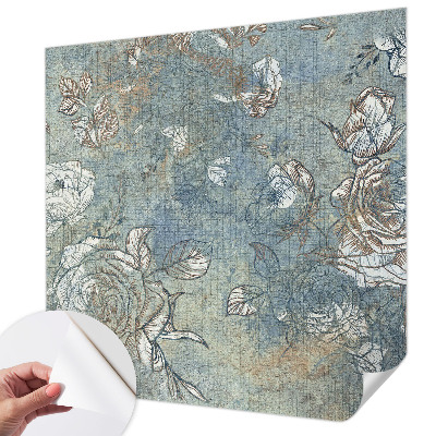 Peel and stick wall mural for living room Romantic roses