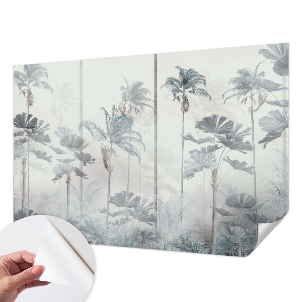 Peel and stick wall mural for bedroom Tropical landscape