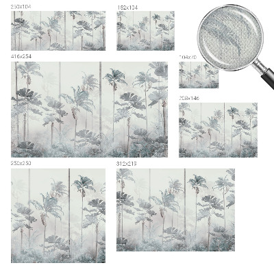 Peel and stick wall mural for bedroom Tropical landscape