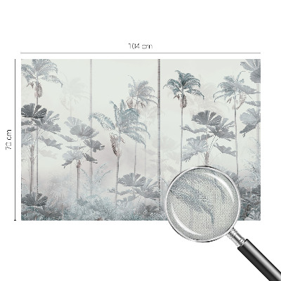 Peel and stick wall mural for bedroom featuring a tropical landscape