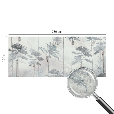 Peel and stick wall mural for bedroom featuring a tropical landscape